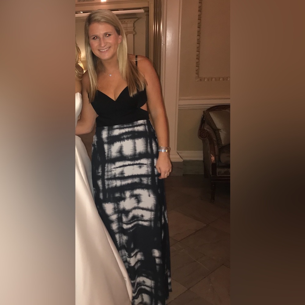 BCBGMaxAzria black and white dress